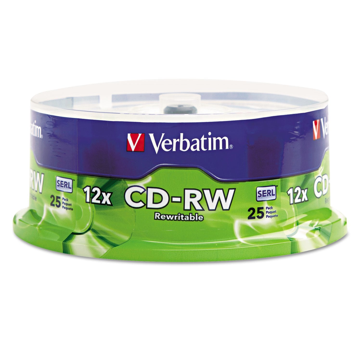 Verbatim CD-RW 700MB 12x Speed CD Rewritable Disc (Pack of 25) 95155 Verbatim CD-RW 700MB 12x Speed CD Rewritable Disc (Pack of 25) 95155
